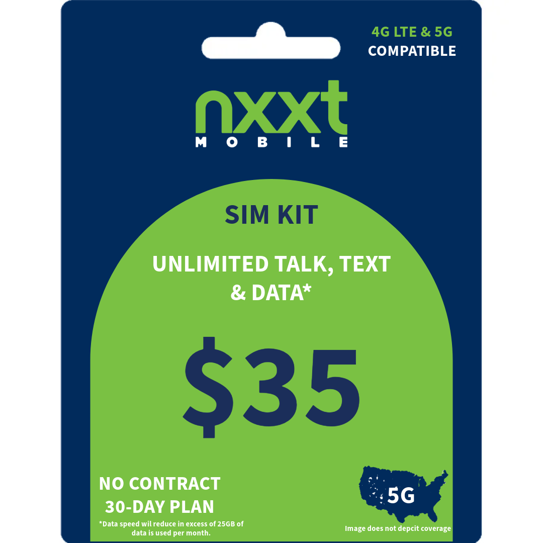 $35/Mo nxxt Prepaid Flex Plan | Unlimited Everything